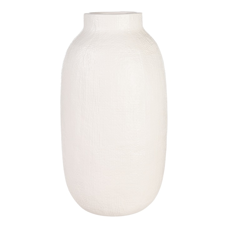 Vase Cast offweiß